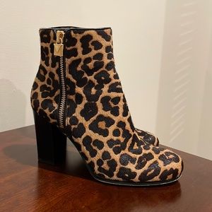 Michael Kors Leopard calf hair Booties